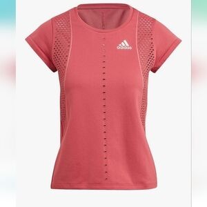 NWT ADIDAS Primeknit Primeblue Tennis Top Tee Wild Pink Sz L